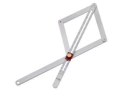 Úhelník kombinovaný hliníkový stupnice 17cm Combi