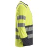 Triko AllroundWork reflexní s dlouhým rukávem, tř. 2 žlutošedé Snickers Workwear (Velikost L)