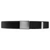 Opasek Canvas černý se stříbrnými detaily a přezkou (105 cm)