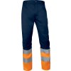 Reflexní pracovní kalhoty Delta Plus M1PA2HVCL1 (Barva Modrá/Oranžová, Velikost 2XL)