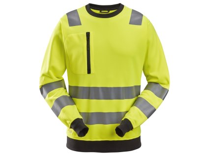 Mikina AllroundWork reflexné, tr. 2/3 žltá S Snickers Workwear (Veľkosť S)