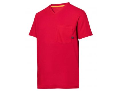 Tričko AllroundWork 37.5® červené Snickers Workwear (Veľkosť S)