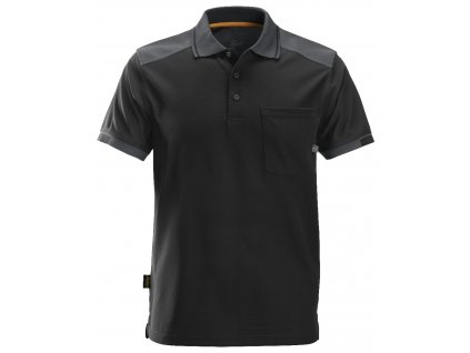 Tričko zosilnené AllroundWork 37.5® čierne Snickers Workwear (Veľkosť XS)