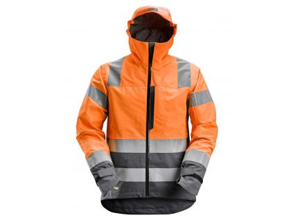 Reflexná nepremokavá bunda AllroundWork, tr. 3 oranžová (Veľkosť XS)