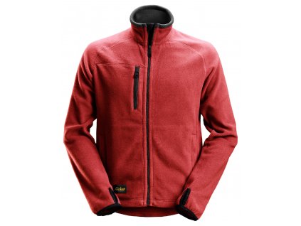 Mikina AW fleecová POLARTEC® červená S Snickers Workwear (Veľkosť XS)