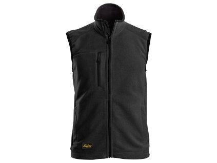 Vesta AllroundWork fleecová POLARTEC® čierna S Snickers Workwear (Veľkosť XS)