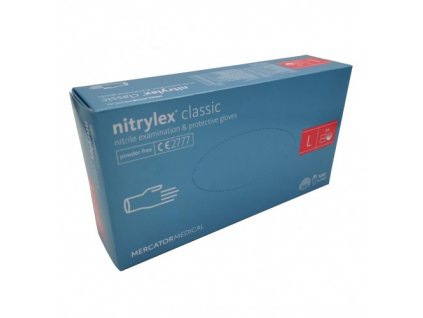 Nitrylex modré jednorázové rukavice nitrilové 100 ks