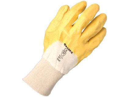 Ochranné pracovní rukavice GRASPX/47 NITRIL - žlutá, lehká