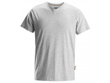 Tričko V-Neck šedé (Veľkosť XS)