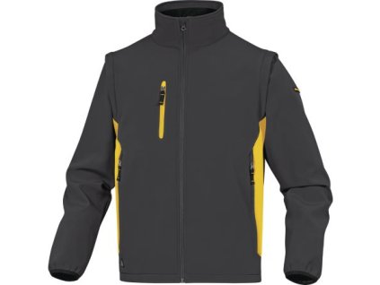 Pracovní softshell bunda Delta Plus MYSEN2 (Barva Černá-Červená, Velikost XXL)