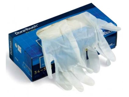 Ansell Dura-Touch® 34-500 - Obouruké jednorázové vinylové rukavice