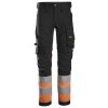 Reflexné nohavice AllroundWork Stretch pracovná trieda 1 čierne/oranžové (Veľkosť 44)