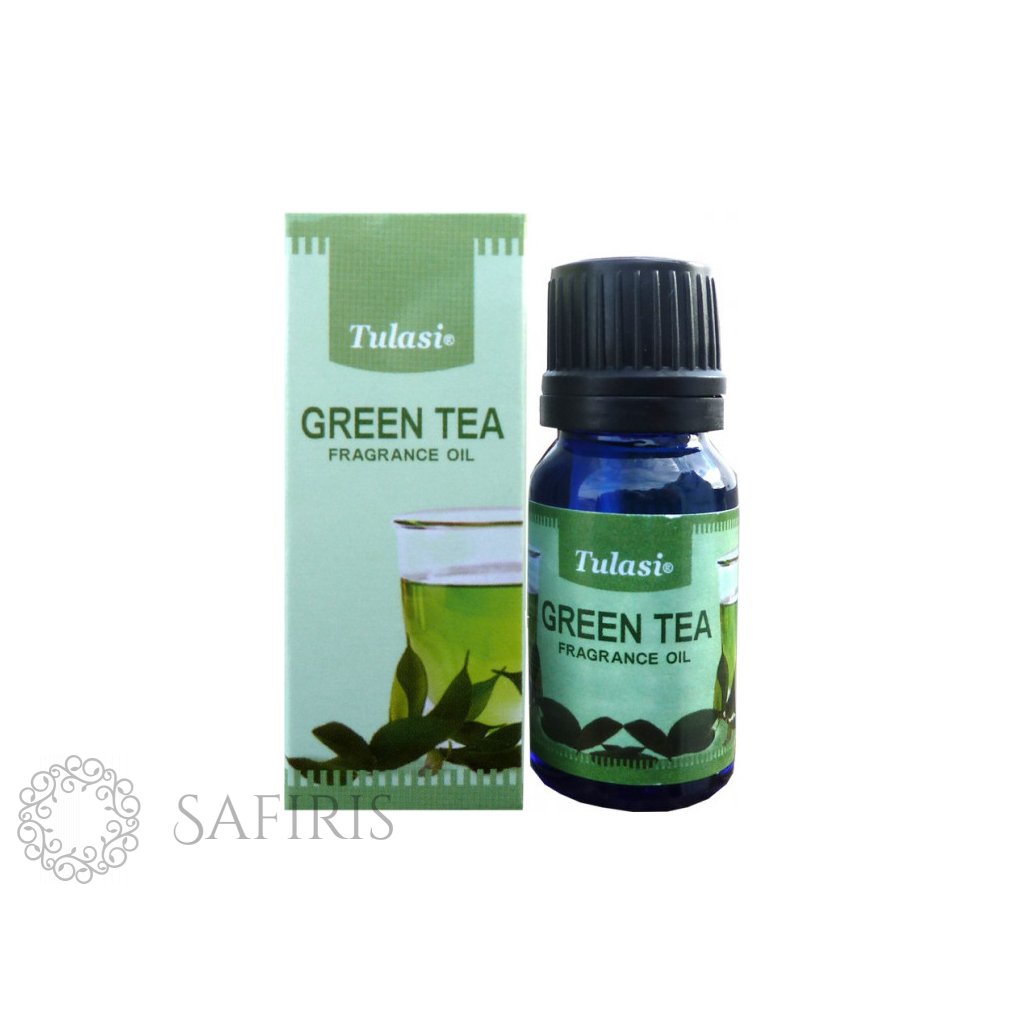 bottle of tulasi green tea scented oil