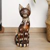 Dřevěná socha kočky Teresa 31 cm