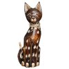 Dřevěná socha kočky Teresa 31 cm