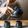 2019 new style Ceramic tea set large teapots cups trays Kungfu tea sets office Japanese tea