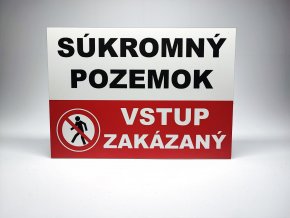 Súkromný pozemok zákaz vstupu