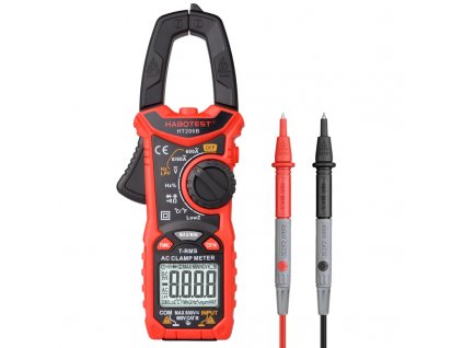 Habotest HT206B Digital Clamp Meter True Rms Capacitance Hz Ohm Frequency Temp Pinza Amperimetrica Multimeter Clamp