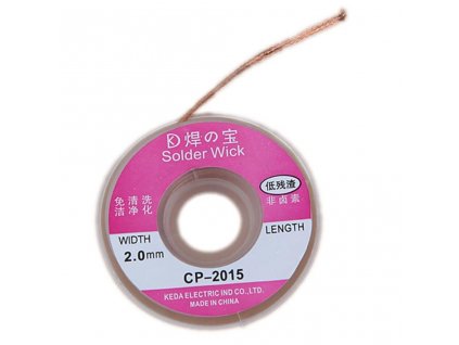 medena odsavaci paska solder wick 1 5m 2mm