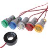 220V AC 22mm Digital Display Ampermeter Monitor Current Indicator Signal Light Ammeter Tester Measuring 0 100A