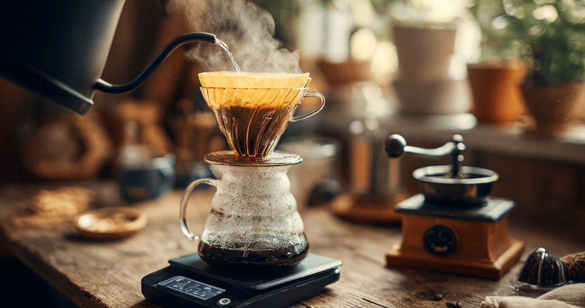 Příprava filtrované kávy metodou Hario V60? Průvodce pro dokonalý požitek