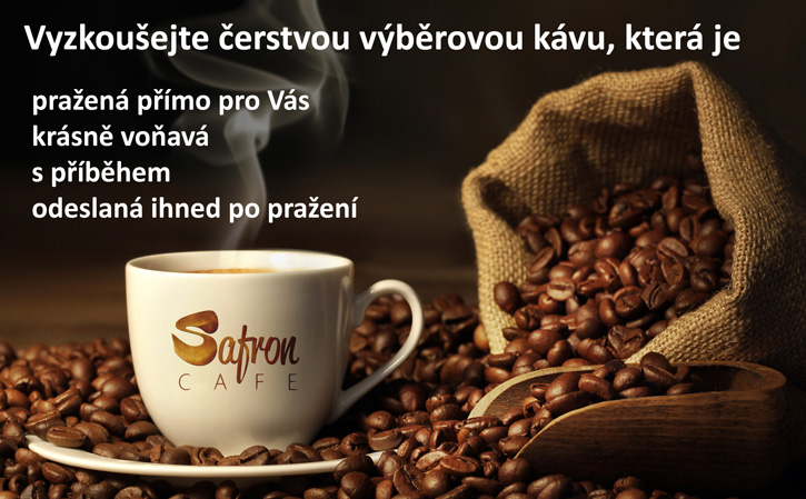 Čerstvě pražená káva SafronCafé