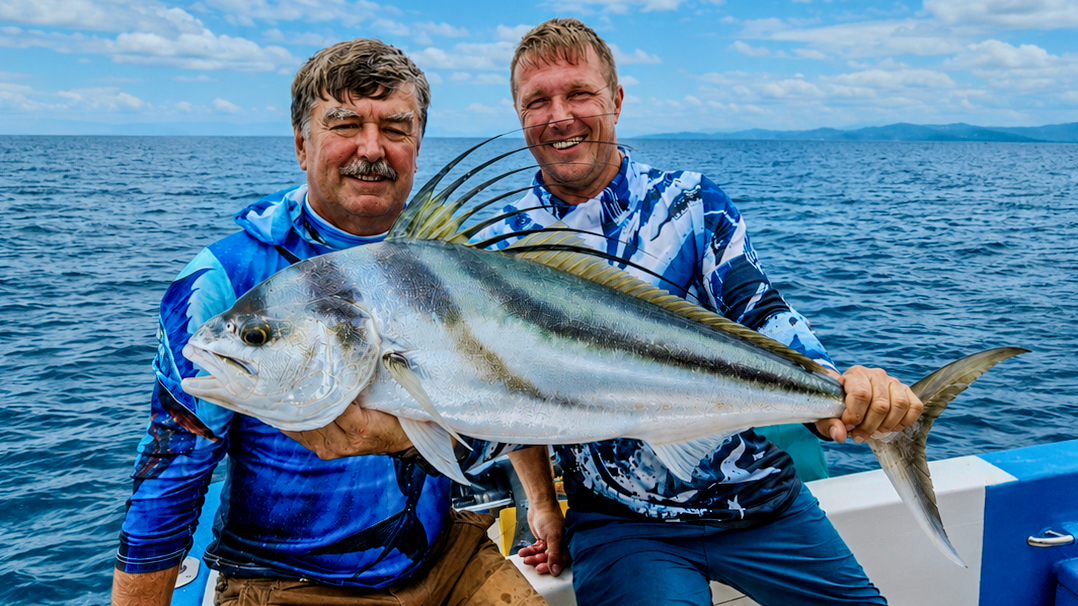 Den, který málem skončil na břehu: tuňáci, plachetník a roosterfish v Kostarice