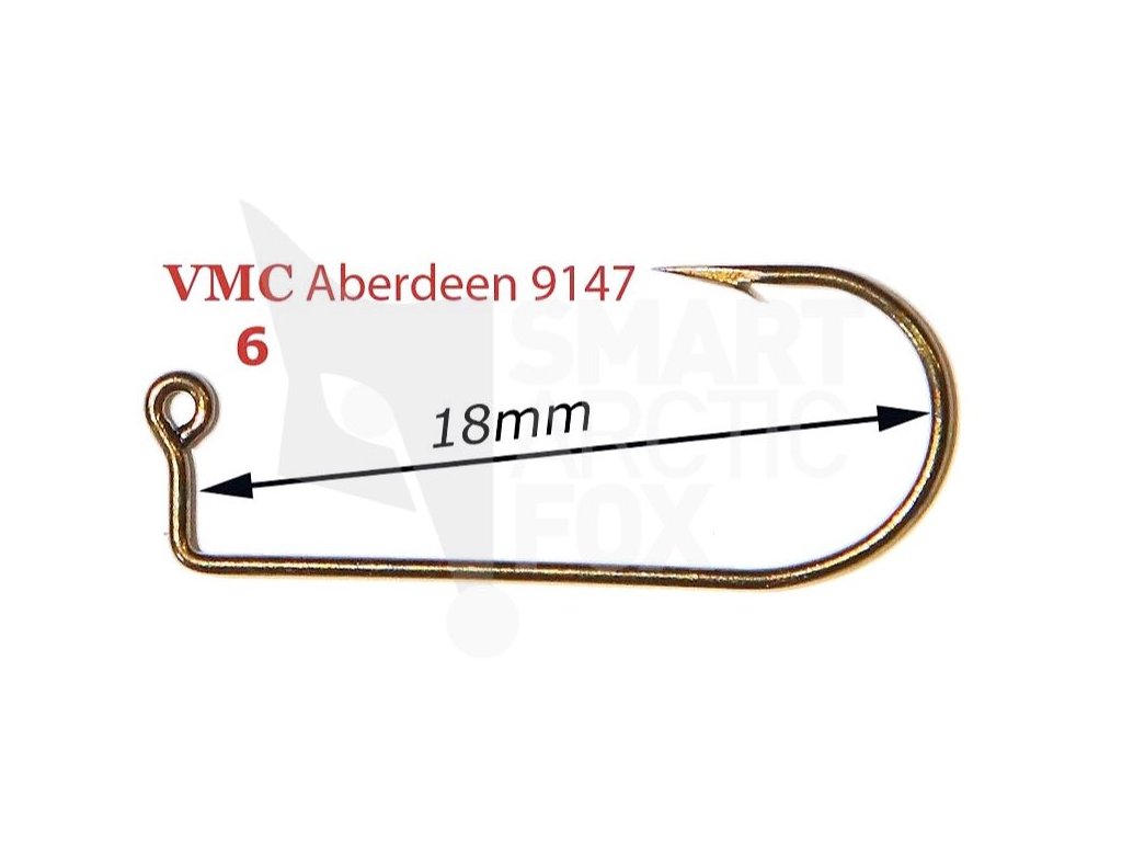 VMC Jig Hooks 9147 Aberdeen #1-4/0 (100pcs)