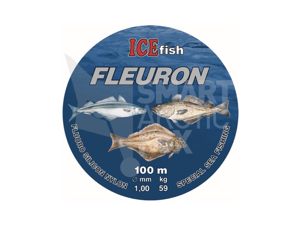 120212 Fluorocarbon ICE fish Fleuron 1.2mm 100m (70kg)