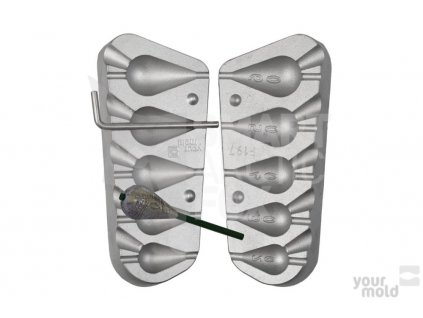 Forma na olovo F197 Inline hruška (20/30/40/50/60g)