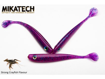 SW15462 MIKATECH Real Shad 12.5 cm - Purple limited