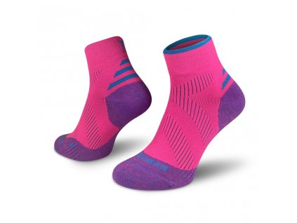 Ponožky NORTHMAN Compress Mid Elite - Pink