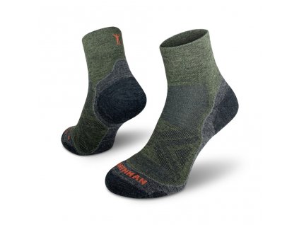Ponožky NORTHMAN Run Merino Pro Mid - Green