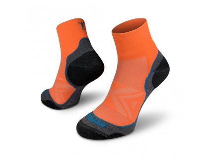 Ponožky NORTHMAN Run Silver Pro mid - Orange