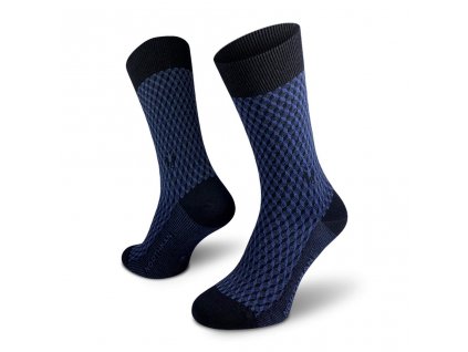 Ponožky NORTHMAN Horten Merino - Dark Blue