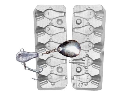 Forma na vláčecí nástrahy Spin Jig F147
