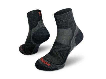 Ponožky NORTHMAN Run Merino Pro mid - Antracit