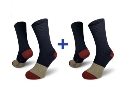 Ponožky NORTHMAN Narvik Merino 2pack - Midnight