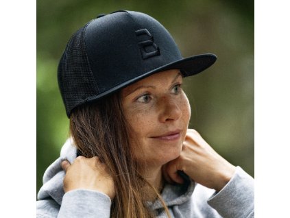 BOSA Trucker black - snapback kšiltovka