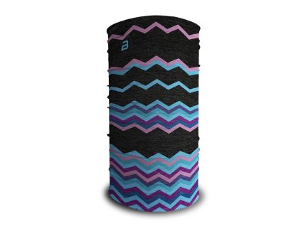 BOSA Merino Retro blue - multifunkční šátek