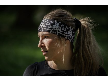 BOSA Air Mozaic black - sportovní čelenka