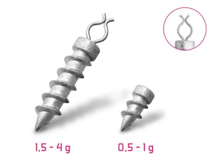 Delphin B! Přídavné závaží zavrtávací (10ks)