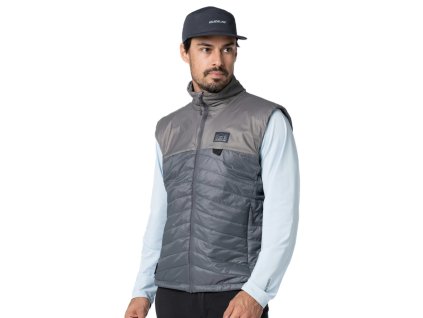 Guideline Loft Vest Ash/Iron insulated vest – front view