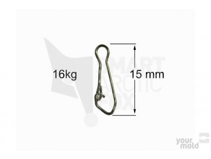 Volná karabinka na rybářské montáže 16kg (50kg)