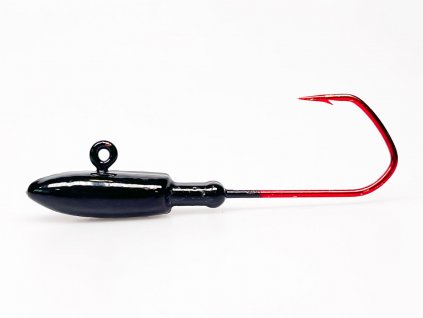 Černý torpedo jig - hlavičky ZOOM baits