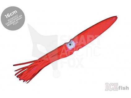 11081 Floating squid ICE fish 16cm RED