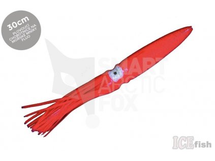 11082 Floating squid ICE fish 30cm RED