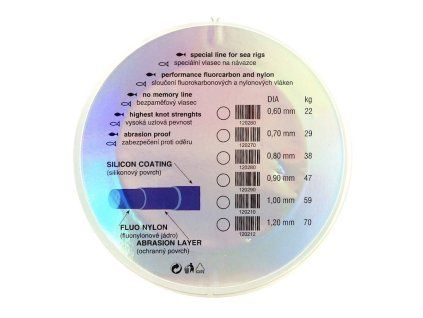 120270 Fluorocarbon ICE fish Fleuron 0.70mm 100m (29kg)