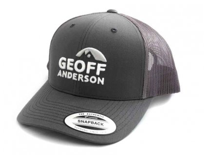 Kšiltovka Geoff Anderson SnapBack síťová s logem šedá