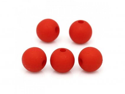 11057 Red beads 12mm ICE fish
